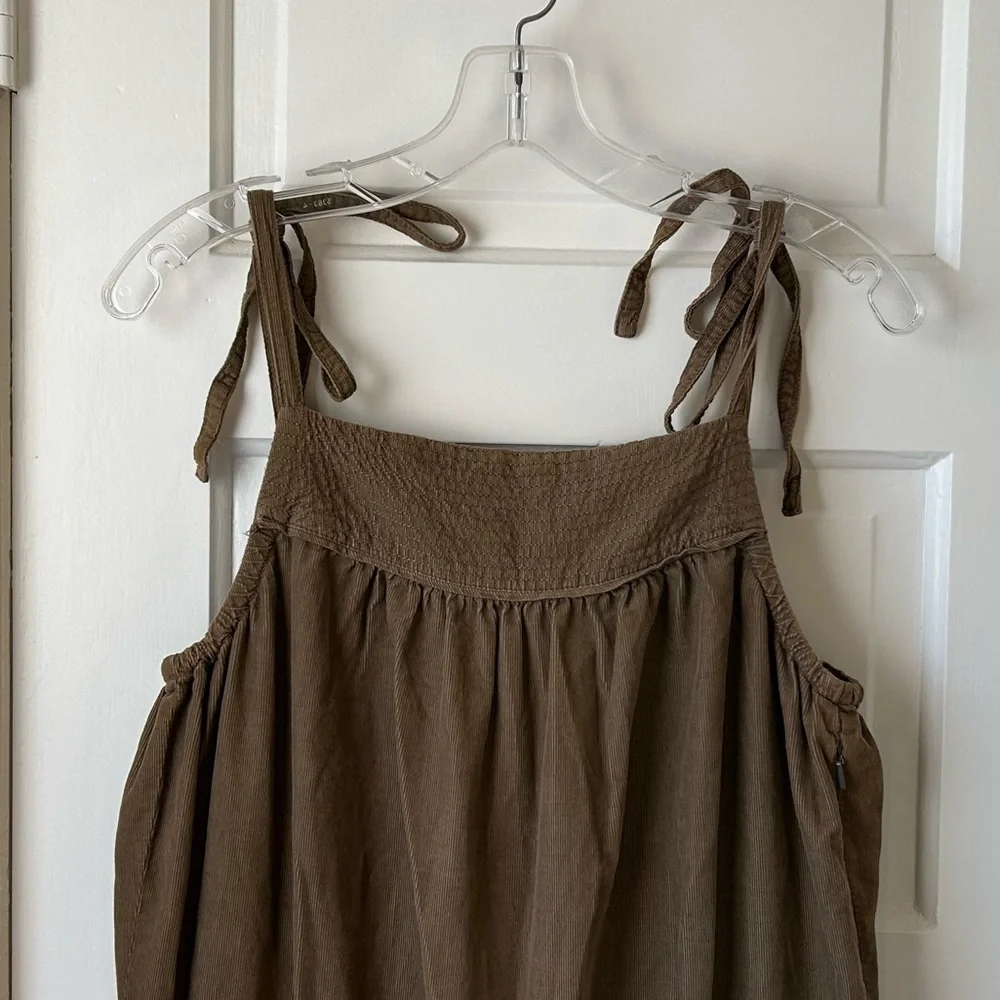 Anthropologie Brown Corduroy Jumpsuit - Picture 4 of 10
